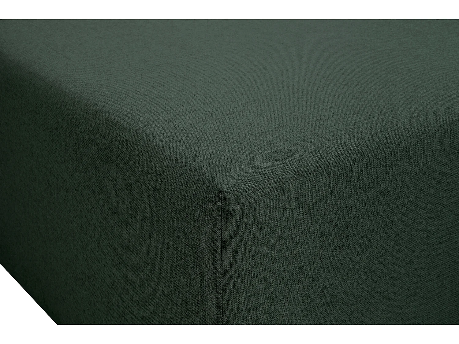 Chauffeuse 70 pour canapé modulable en tissu vert PINOT - MADE IN FRANCE