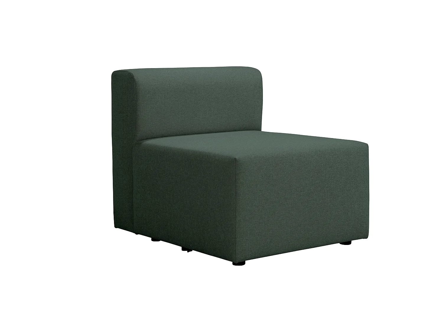 Chauffeuse 70 pour canapé modulable en tissu vert PINOT - MADE IN FRANCE