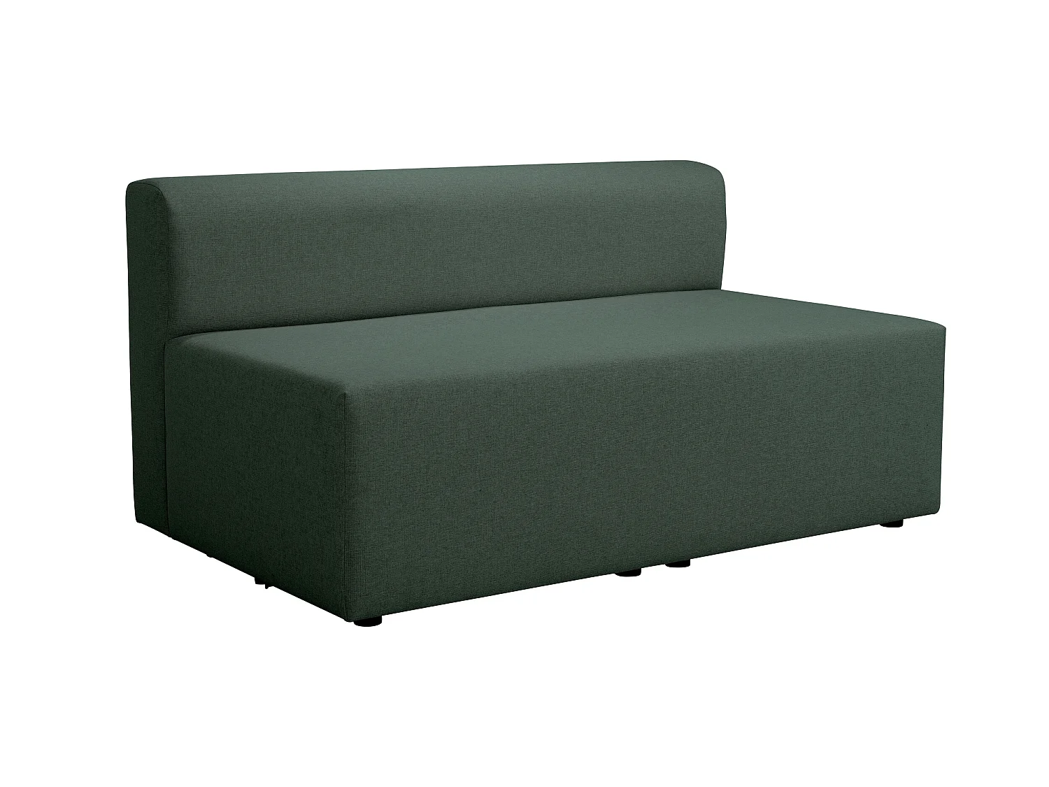 Double chauffeuse 140 pour canapé modulable en tissu vert PINOT - MADE IN FRANCE