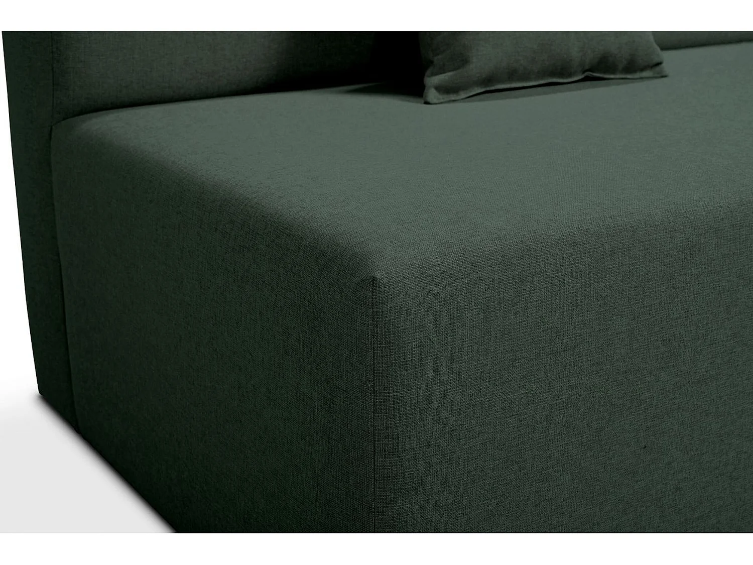 Double chauffeuse 140 pour canapé modulable en tissu vert PINOT - MADE IN FRANCE
