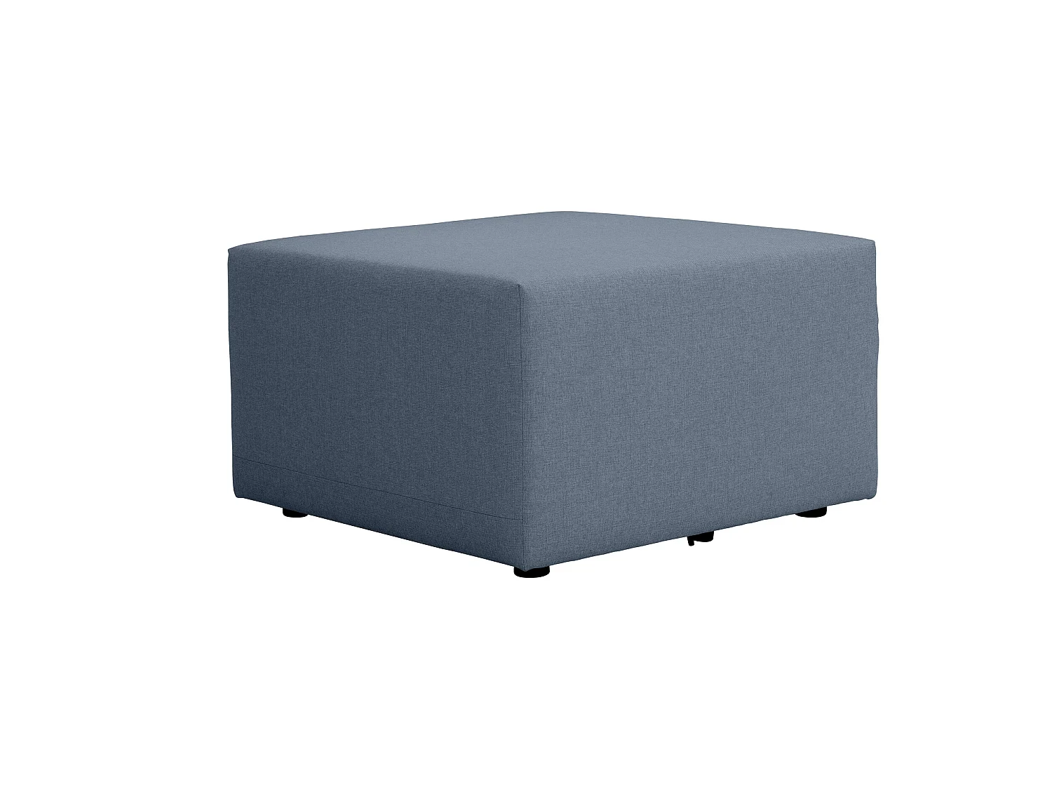 Pouf pour canapé modulable en tissu bleu PINOT - MADE IN FRANCE