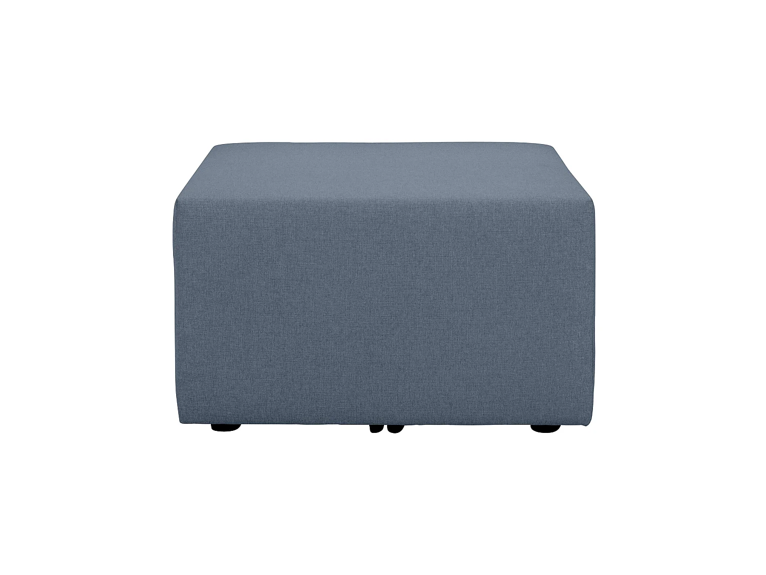 Pouf pour canapé modulable en tissu bleu PINOT - MADE IN FRANCE