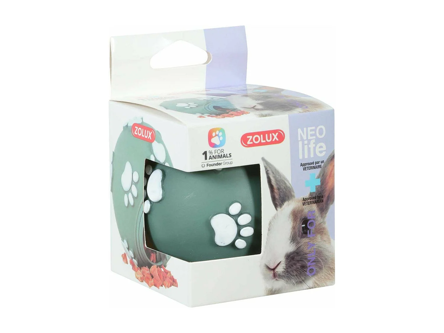 Balle à friandises pour lapin Neolife