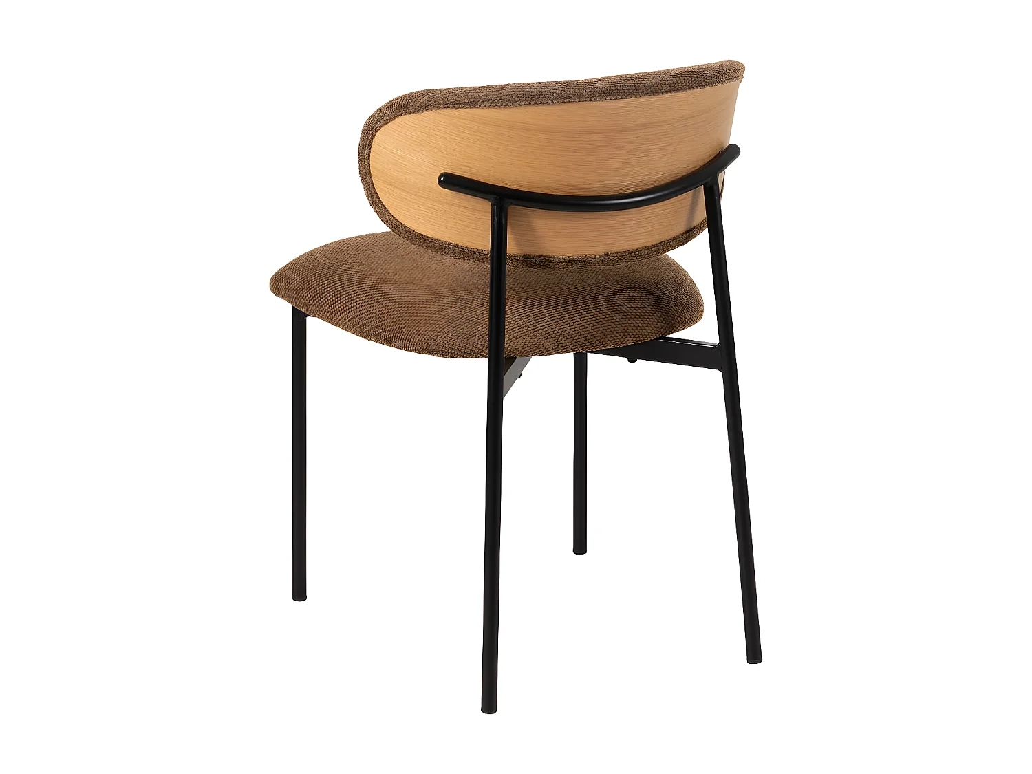 Quatuor de chaises Tissu marron - PEPE