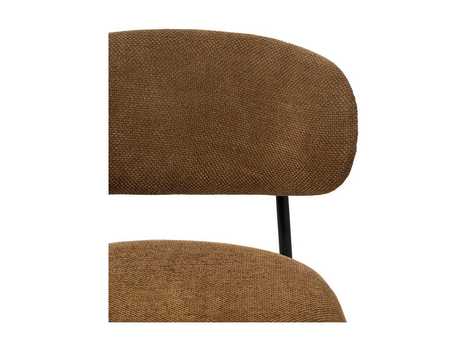 Quatuor de chaises Tissu marron - PEPE
