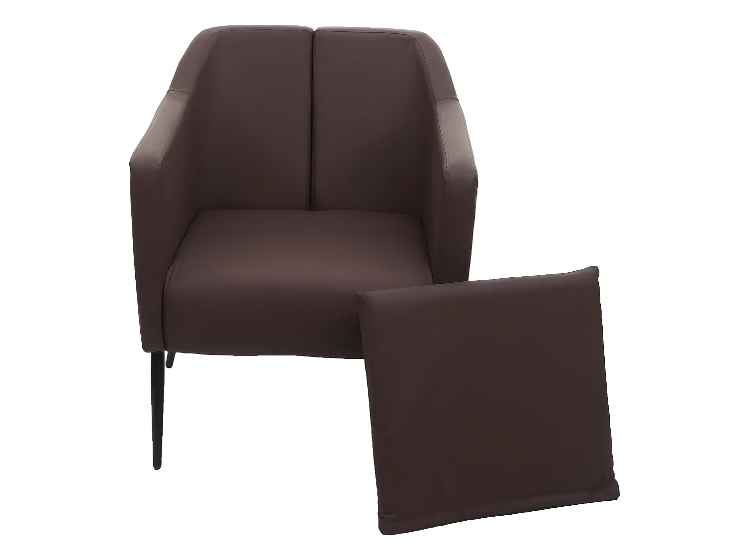 Relaxfauteuil MCW-H93a,  kunstleer bruin