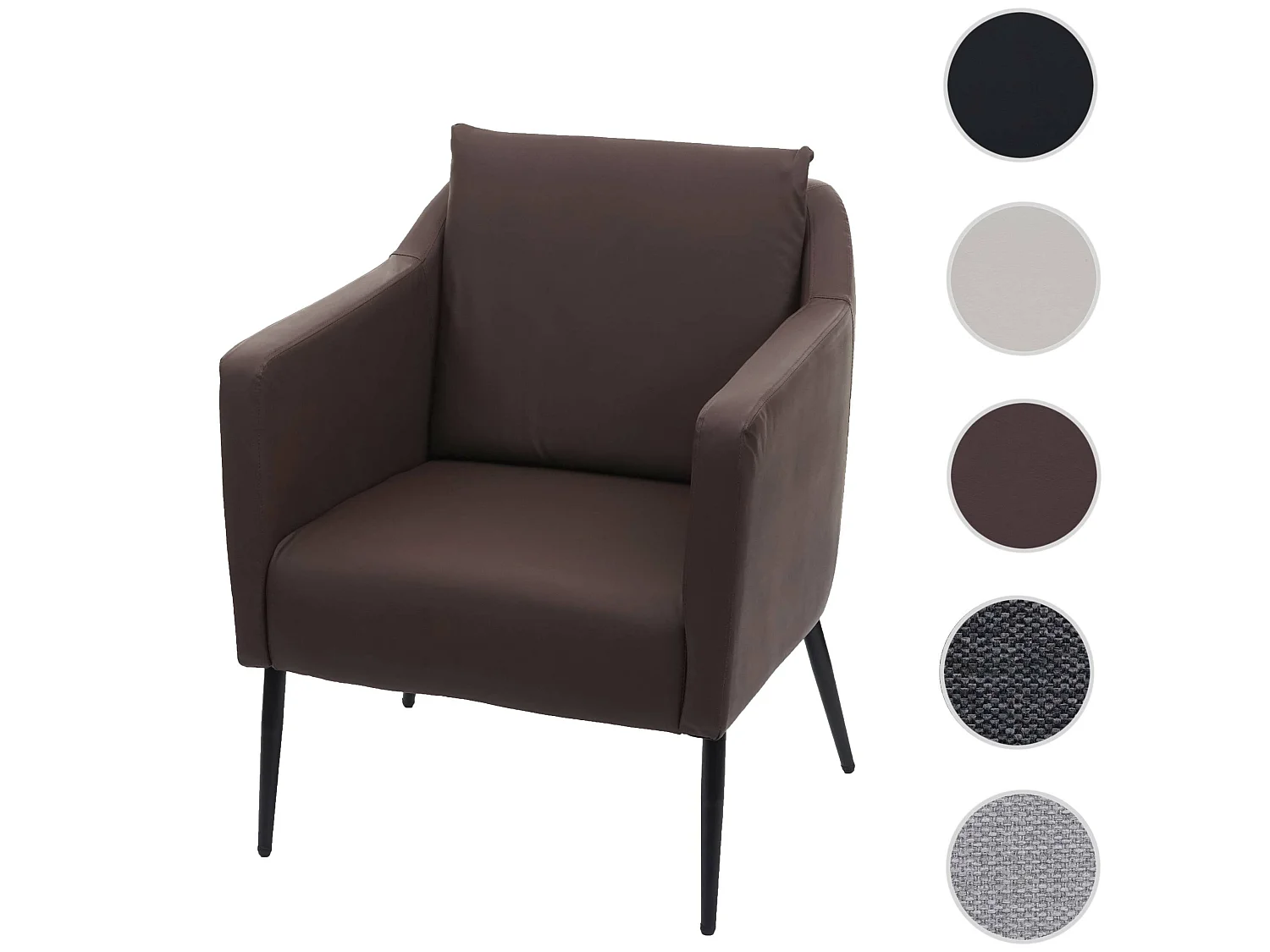 Relaxfauteuil MCW-H93a,  kunstleer bruin