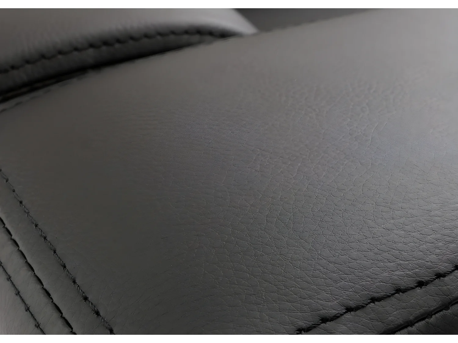 Fauteuil lounge Lille,  simili-cuir noir