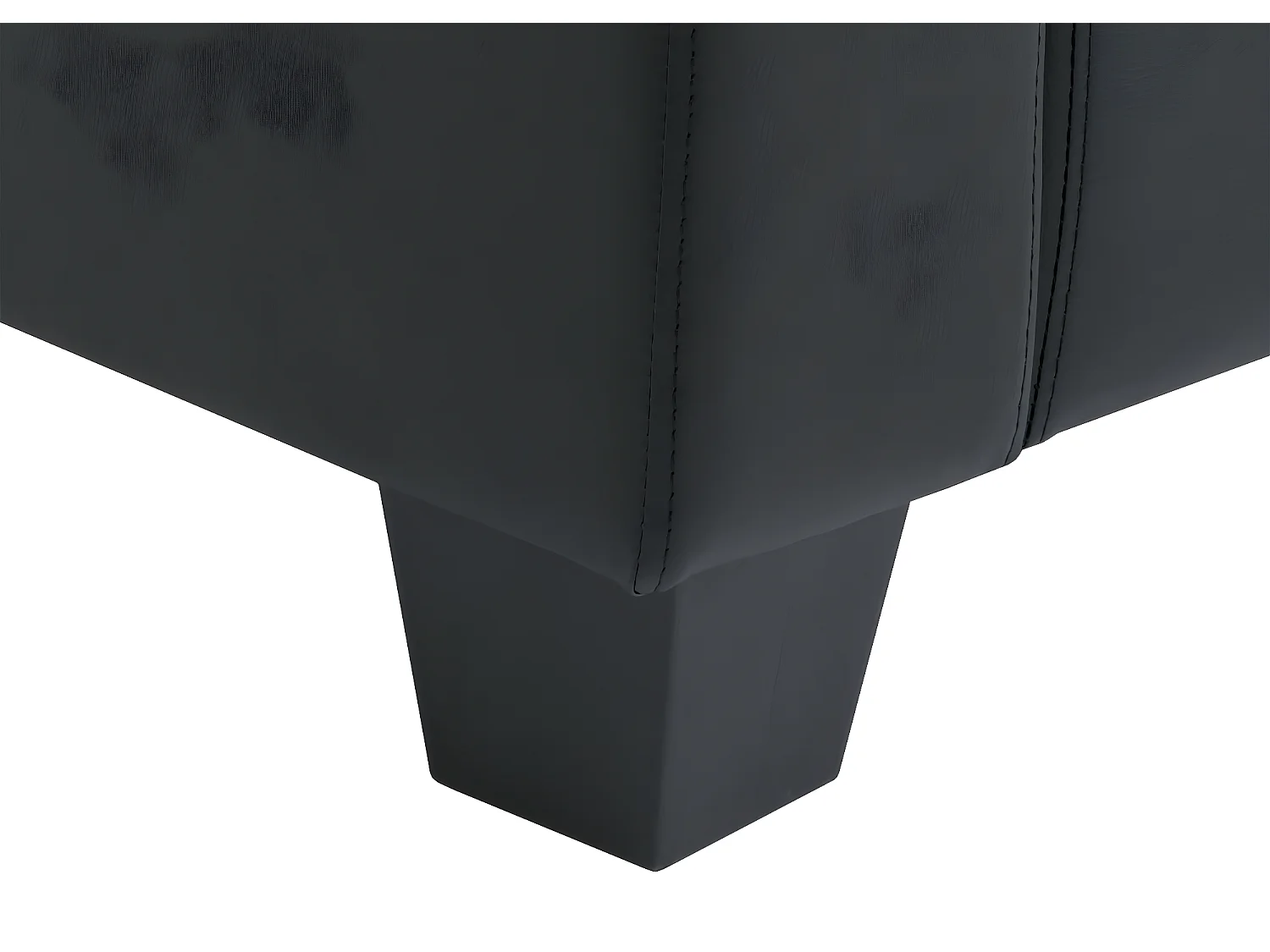 Fauteuil lounge Lille,  simili-cuir noir