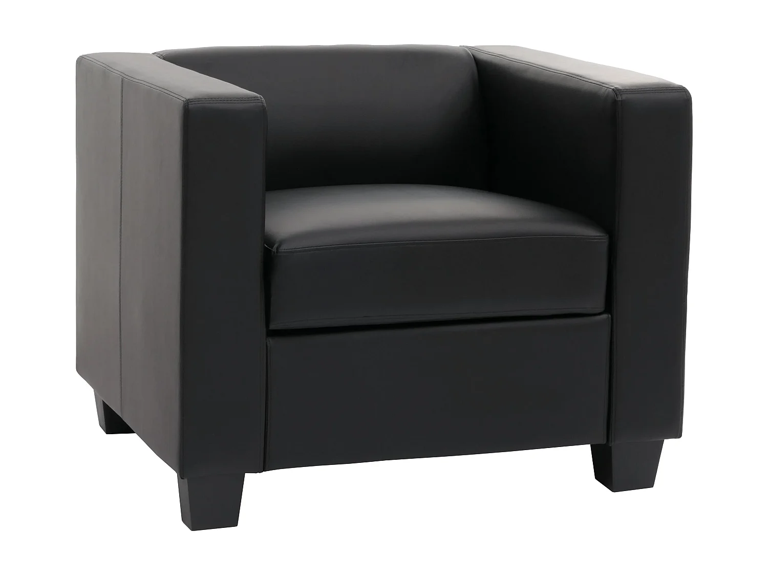 Sessel Loungesessel Lille, Schwarz
