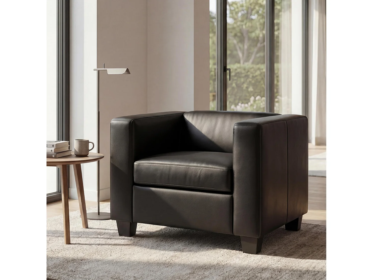 Sessel Loungesessel Lille, Schwarz