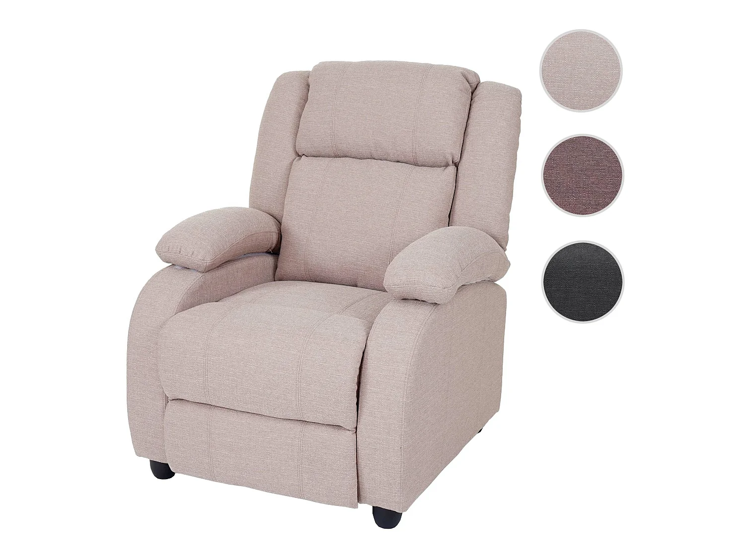 Fauteuil TV Glasgow,  crème-gris