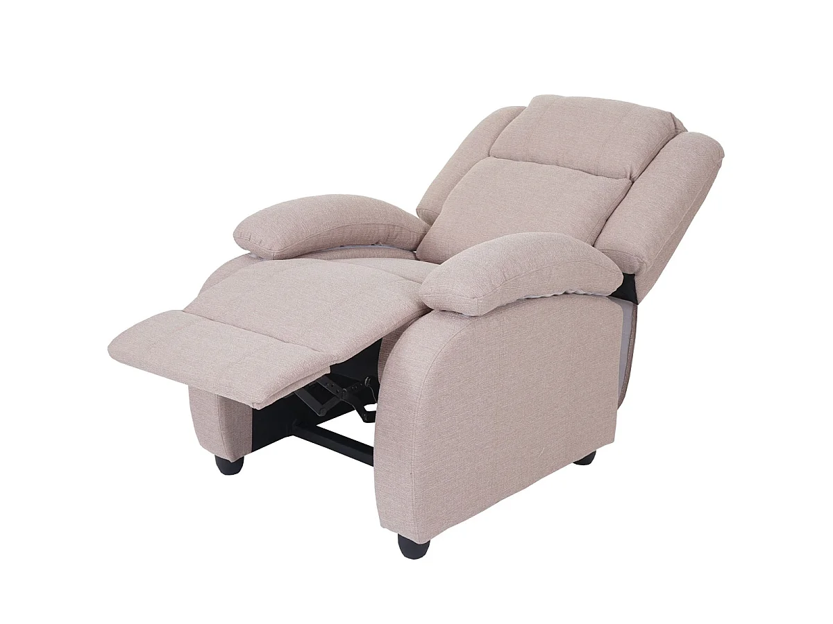 Fotel telewizyjny Glasgow,  kremowo-szary