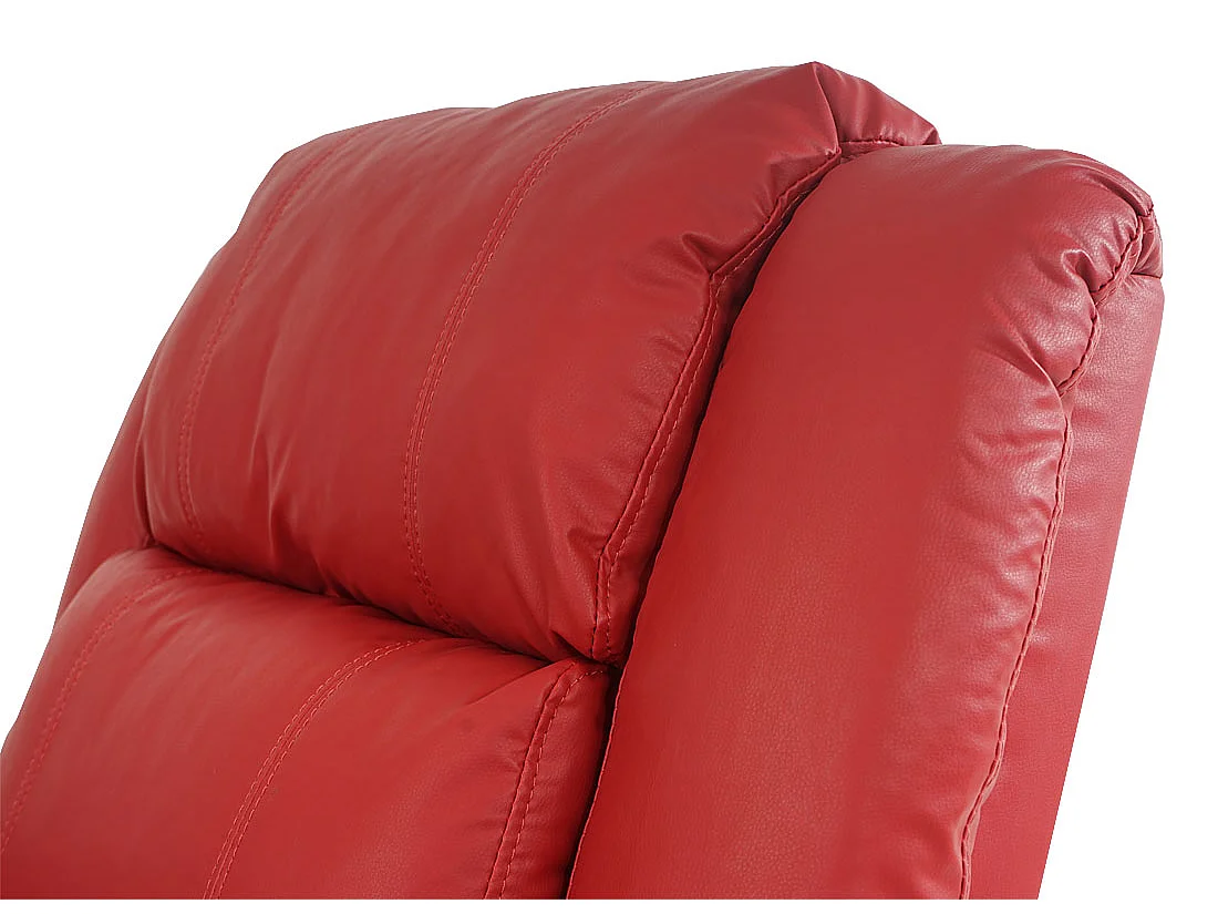 Fauteuil de relaxation Glasgow,  rouge