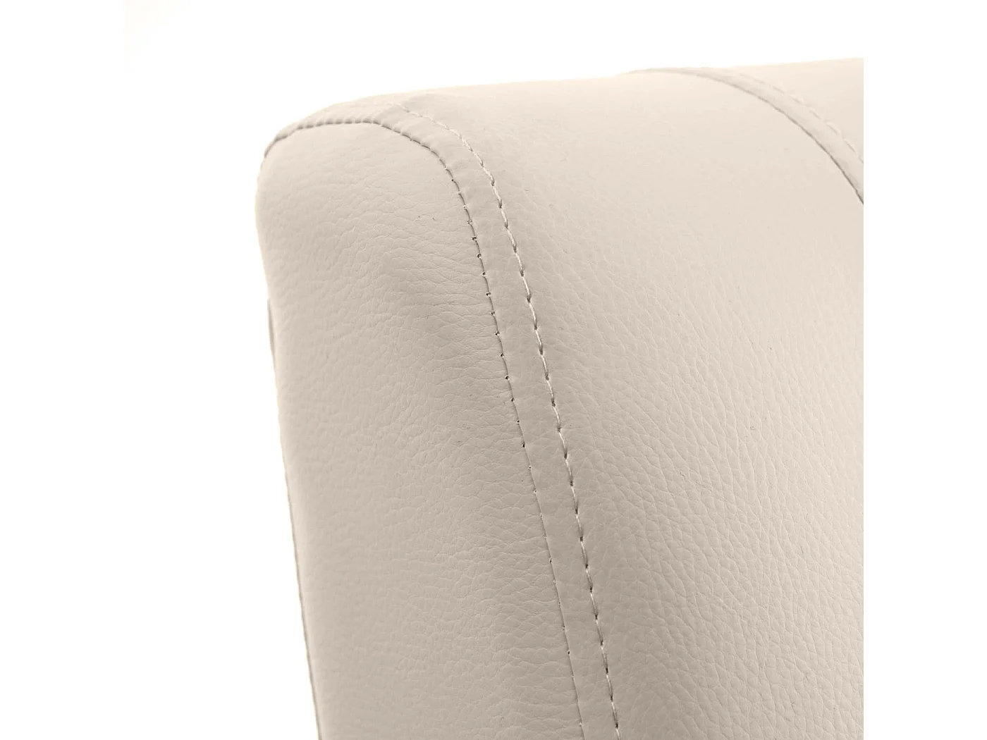 Poltrona relax reclinabile TV MCW-H18 regolabile ecopelle 75x70x99cm avorio