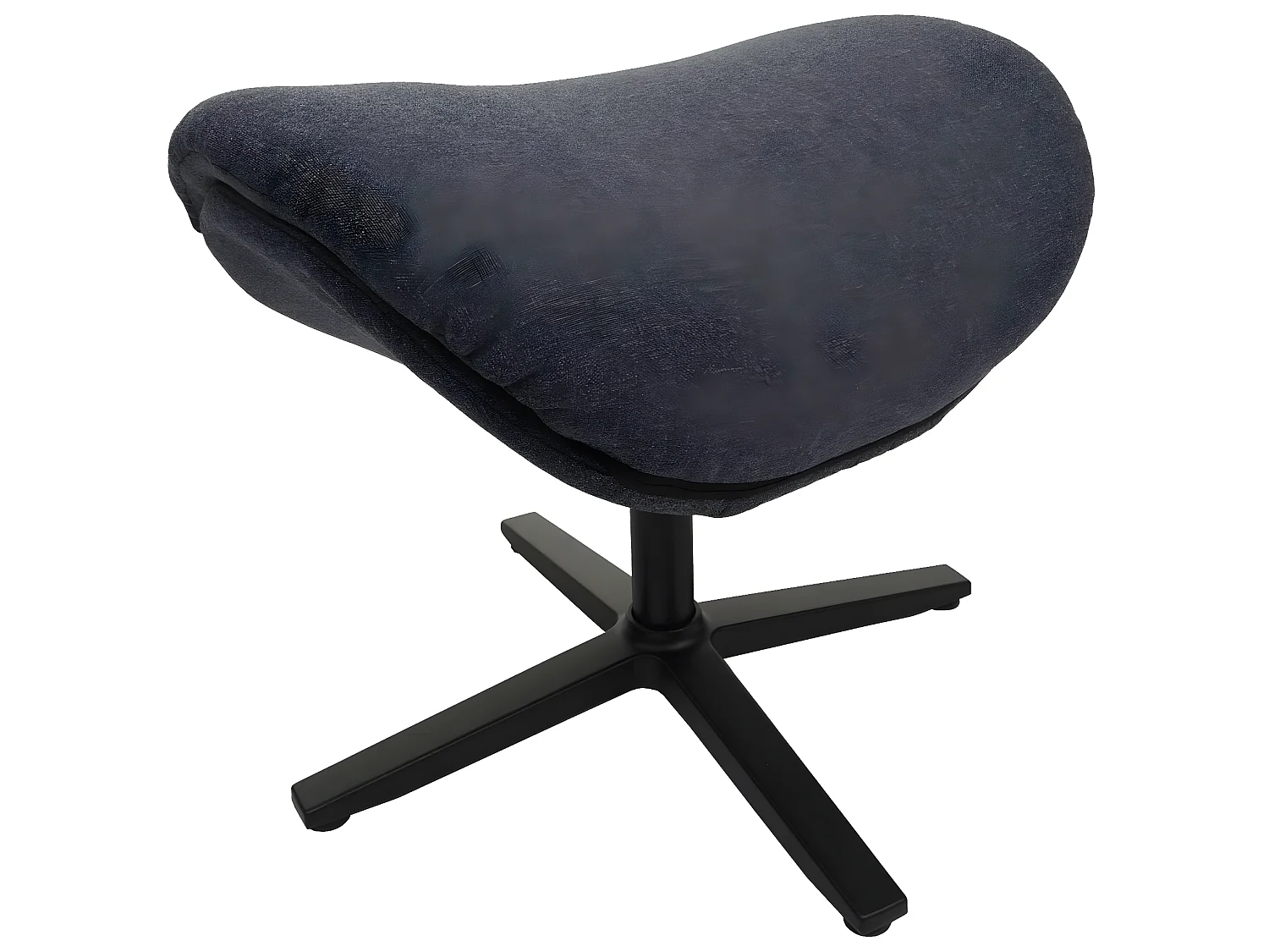 Fauteuil relax + pouf MCW-L12 pivotant,  gris foncé