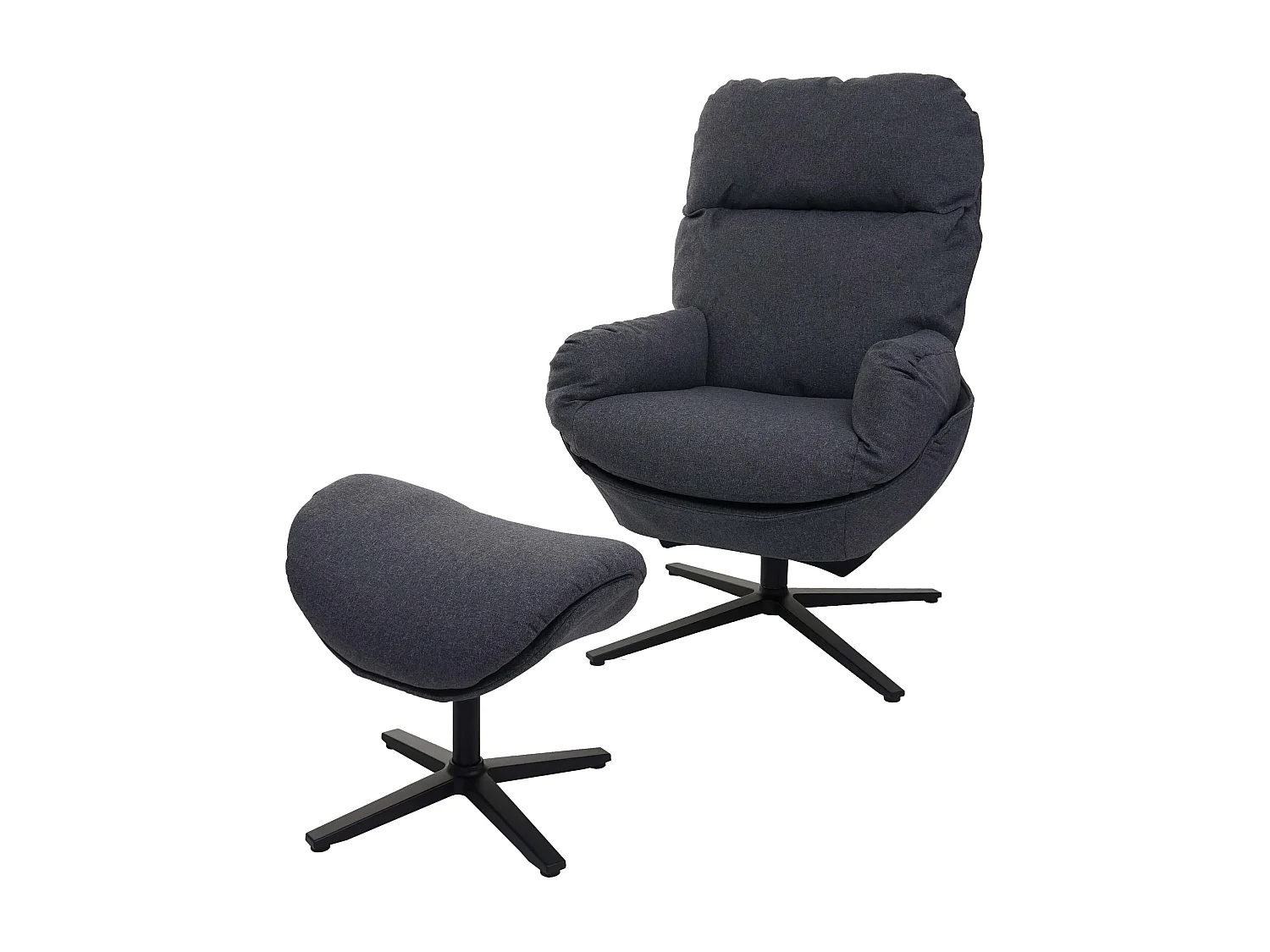 Leżanka + taboret obrotowy MCW-L12,  ciemnoszary