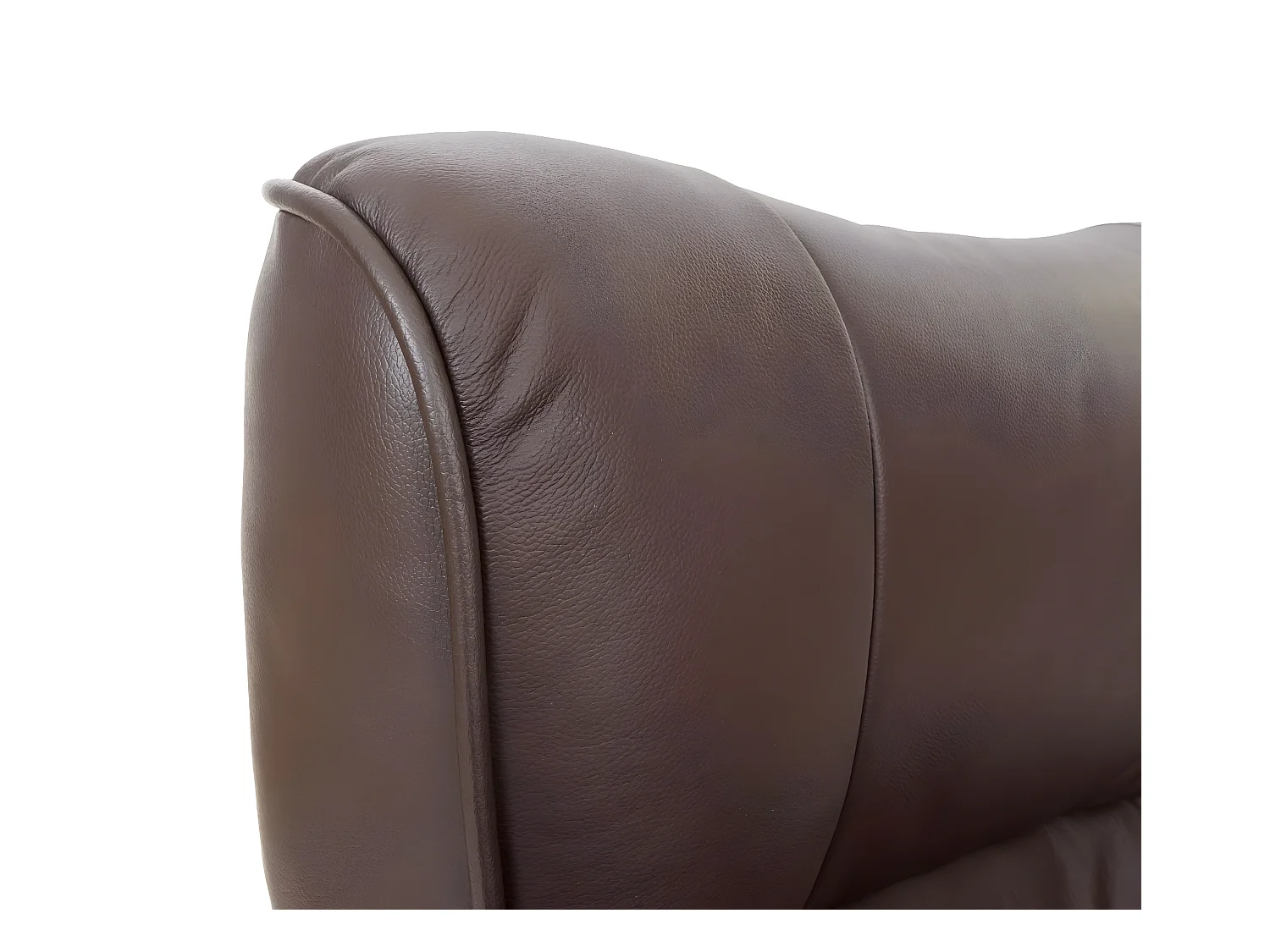 Leżanka Edmonton z taboretem,  brąz, naturalny brąz