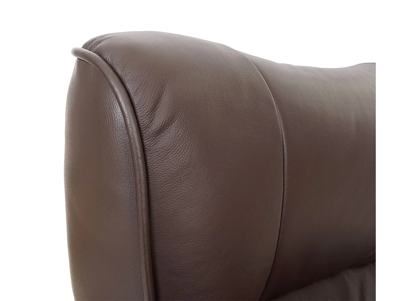 Relaxfauteuil Edmonton met voetenbank,  bruin, natuurlijk bruin