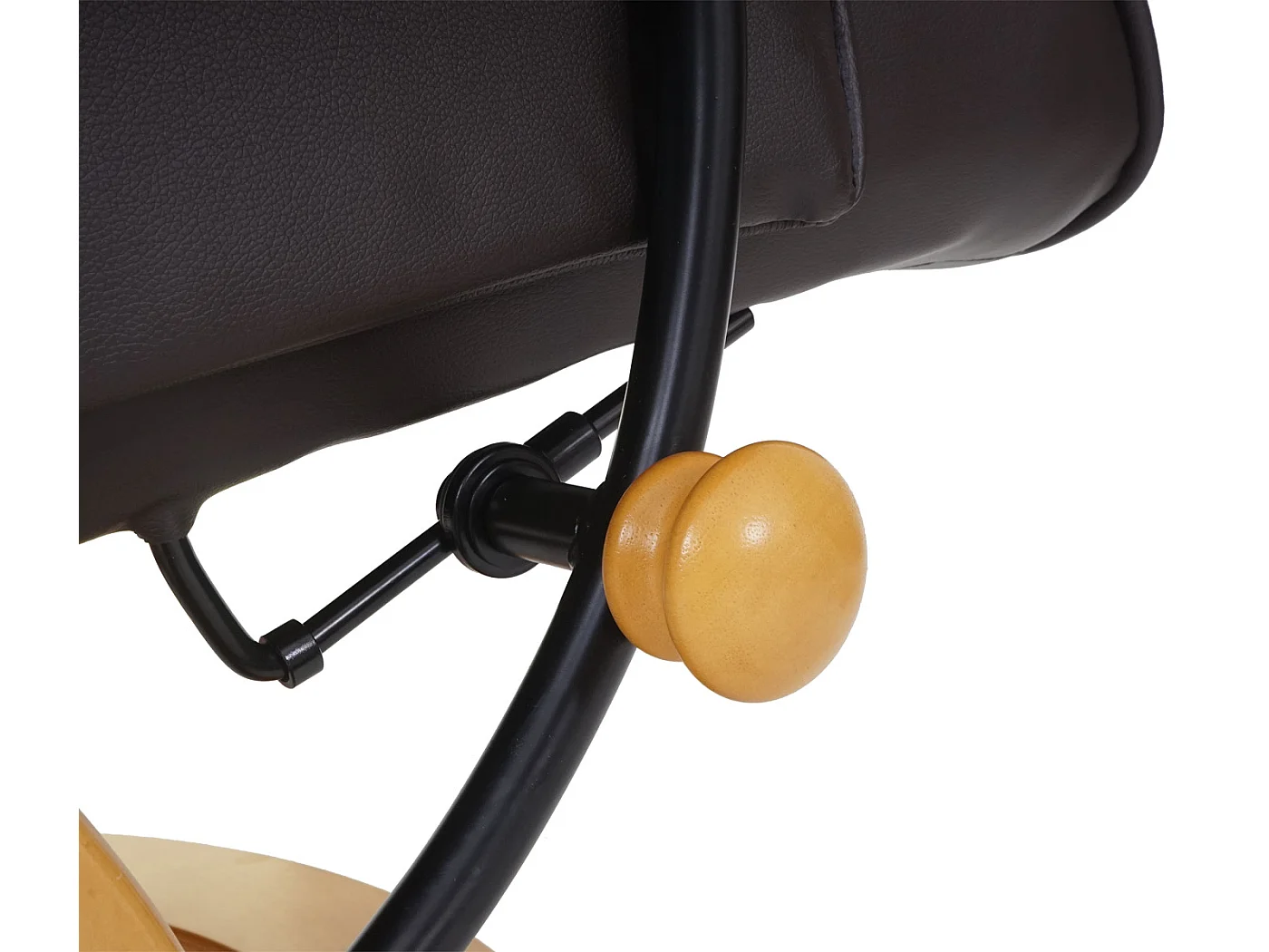 Relaxfauteuil Edmonton met voetenbank,  bruin, natuurlijk bruin