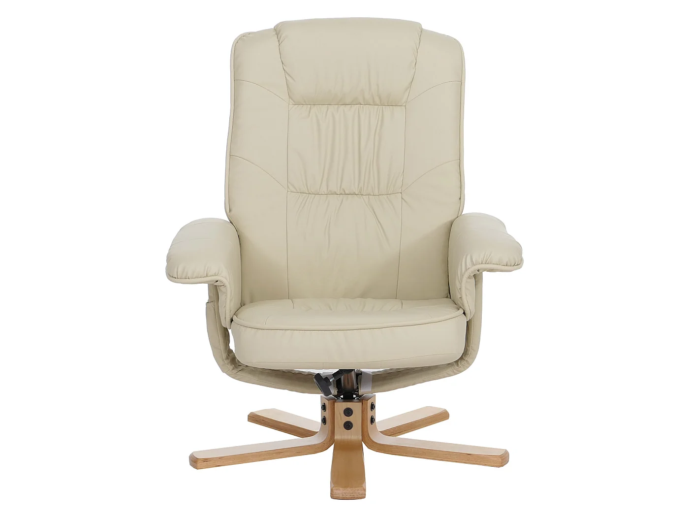 Relaxsessel H56 mit Hocker, Creme
