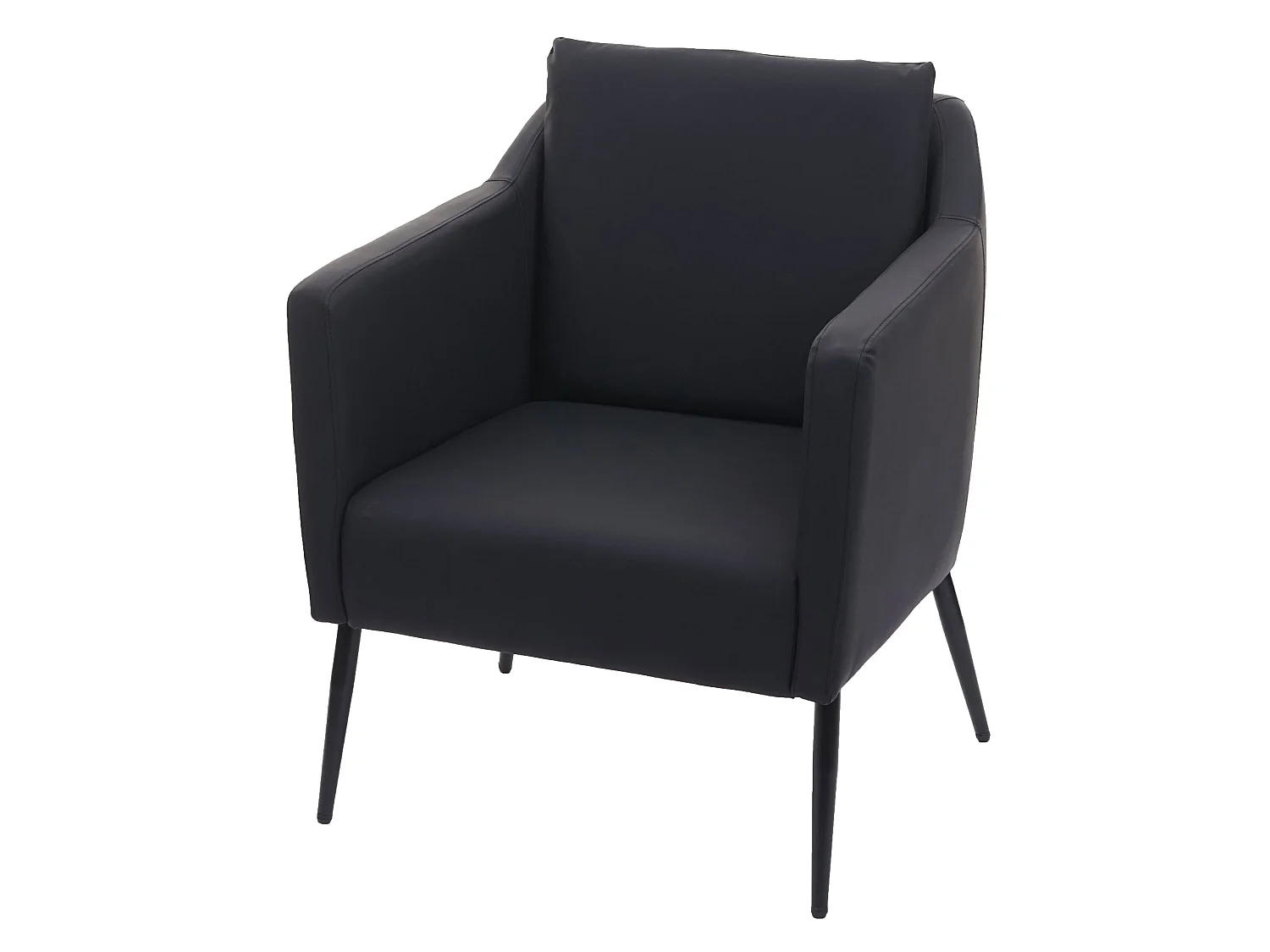 Relaxfauteuil MCW-H93a,  kunstleer zwart