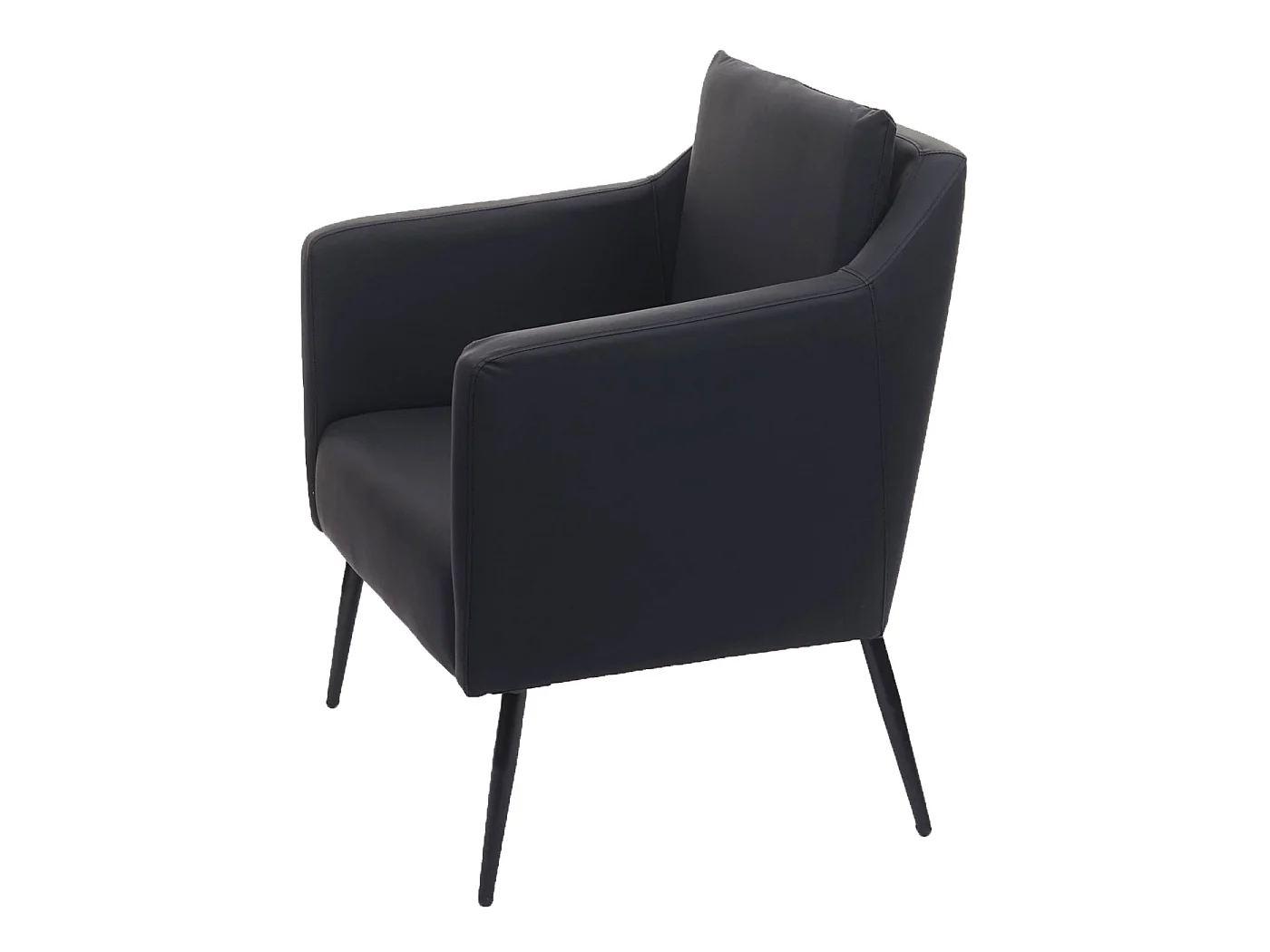 Relaxfauteuil MCW-H93a,  kunstleer zwart