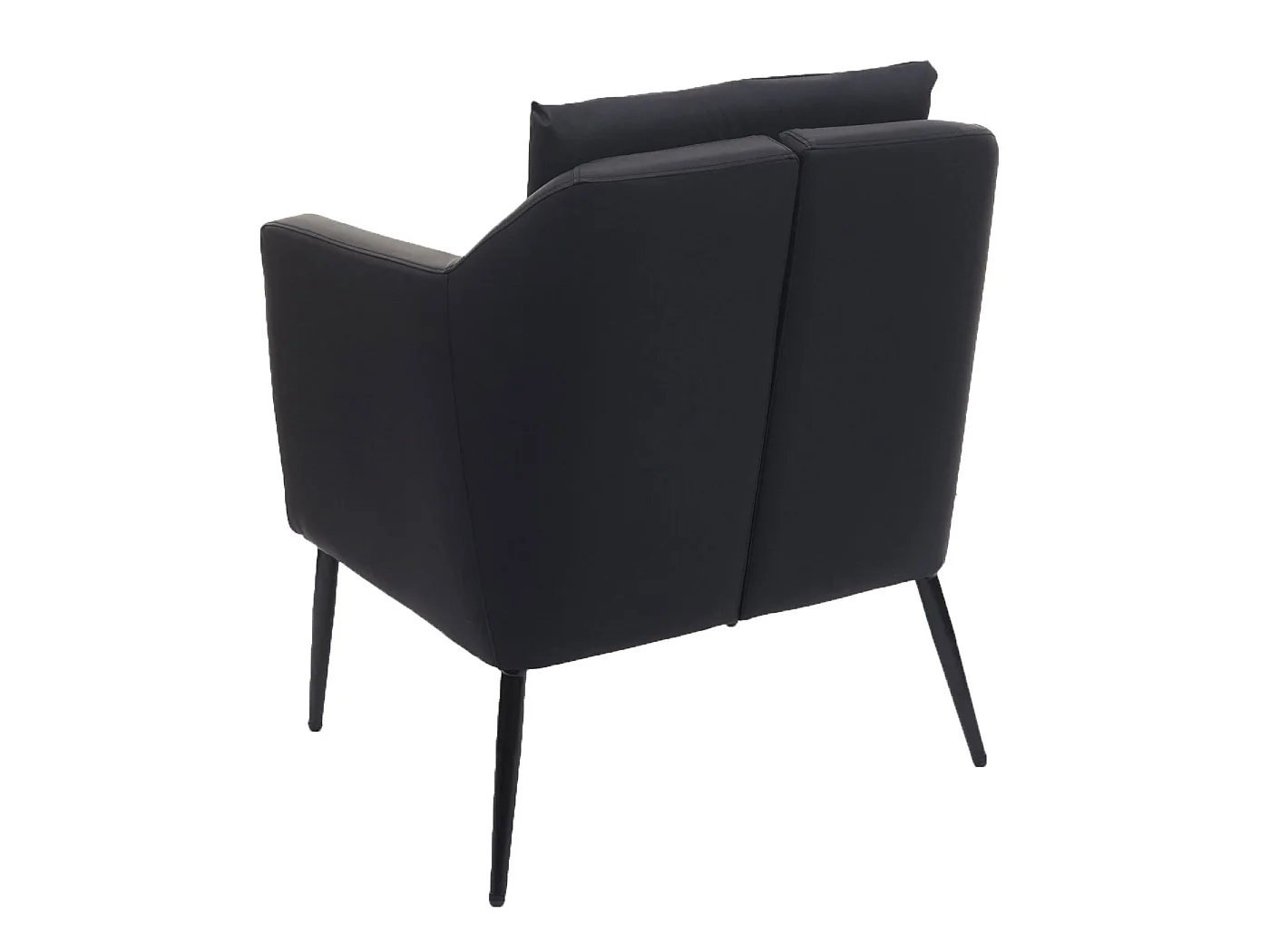 Relaxfauteuil MCW-H93a,  kunstleer zwart