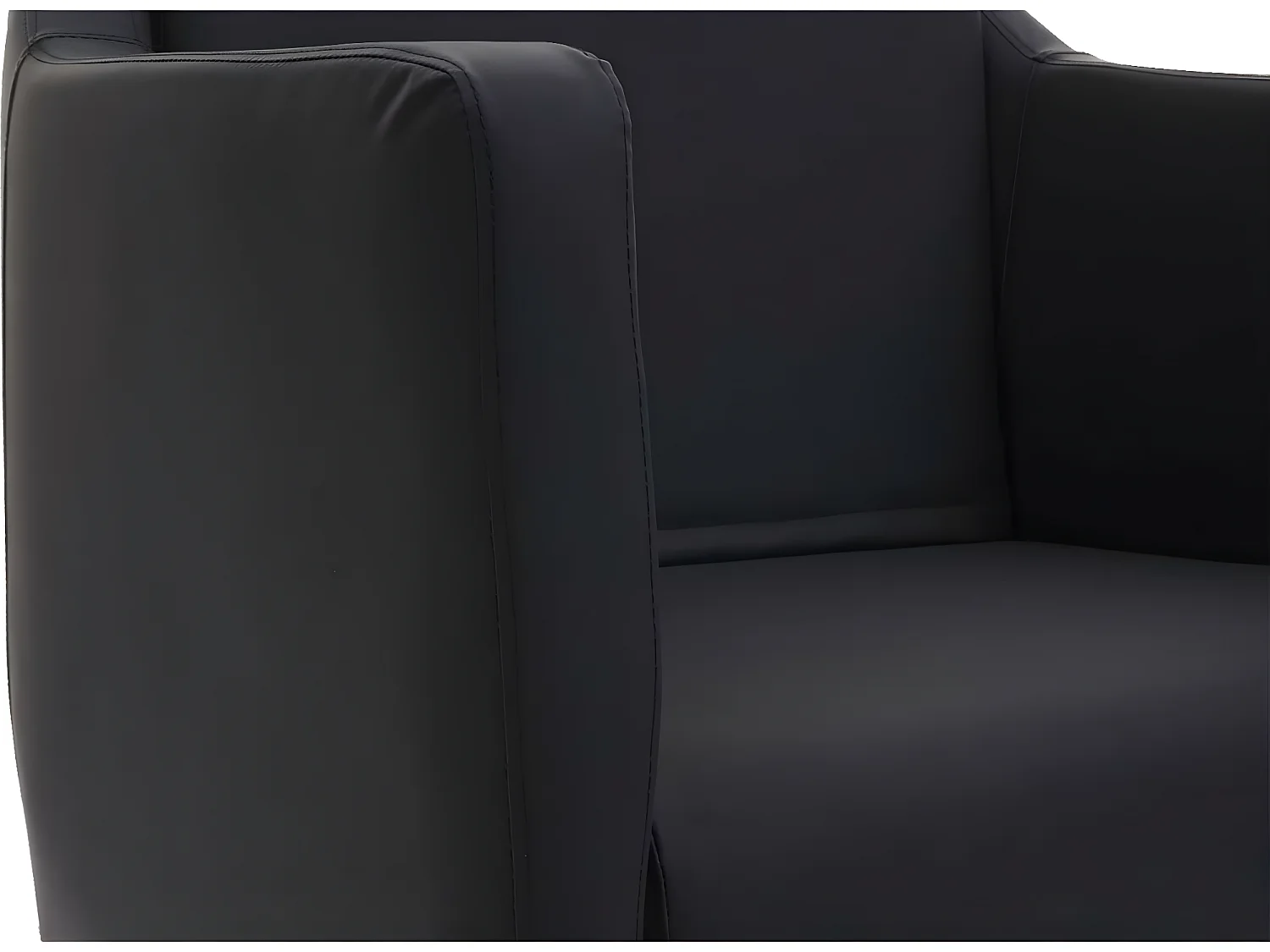 Relaxfauteuil MCW-H93a,  kunstleer zwart