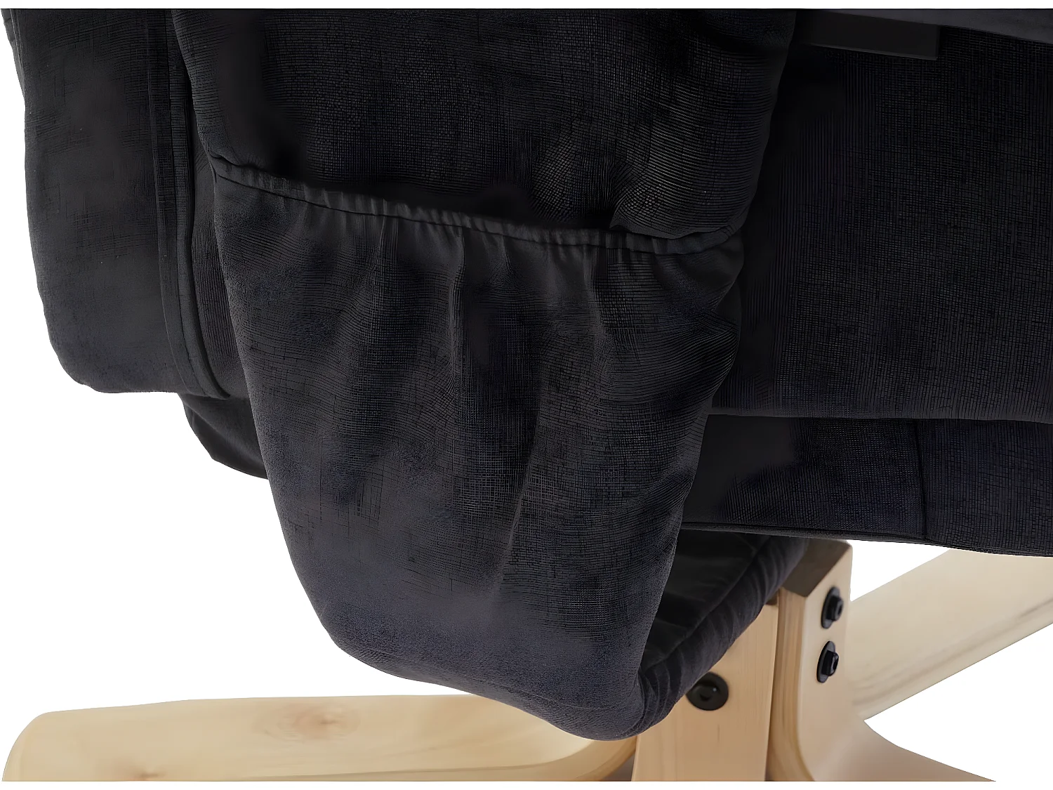 Sillón relax H56 con taburete,  gris oscuro