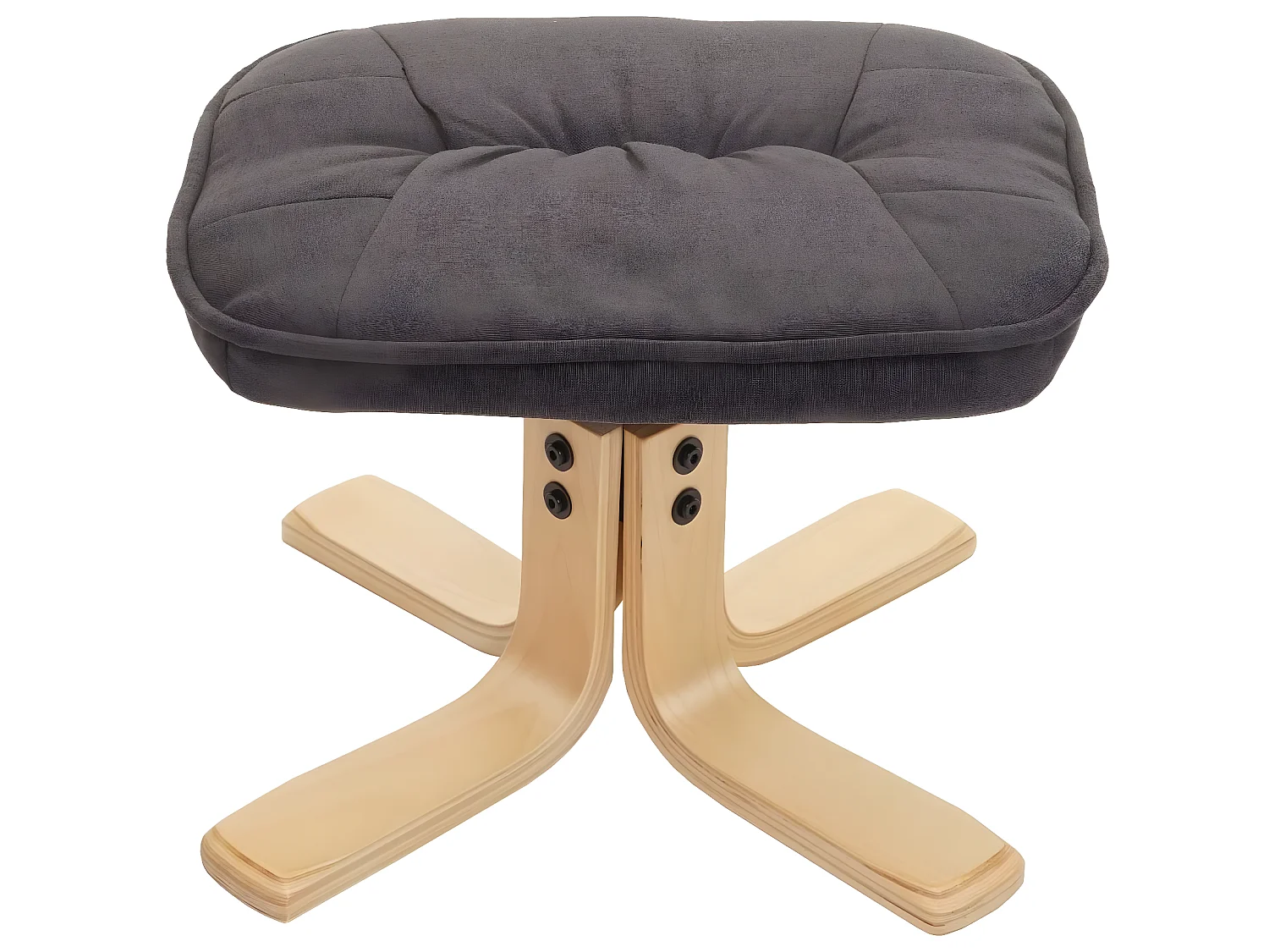 Fotel Relax H56 z taboretem,  ciemnoszary