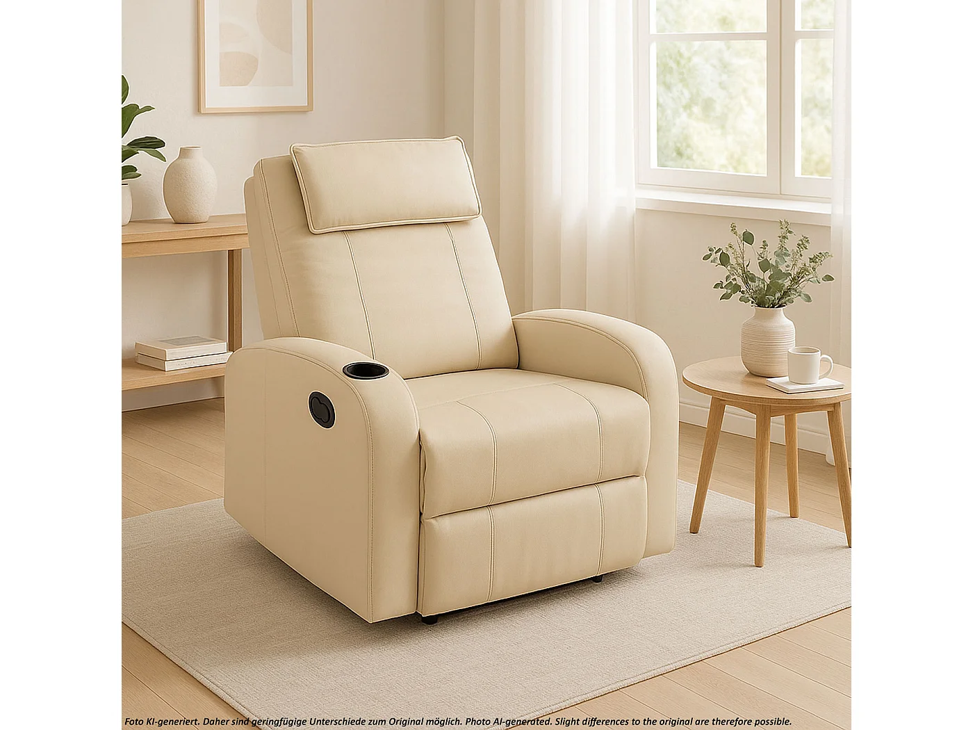 Relaxfauteuil Brussel,  crème