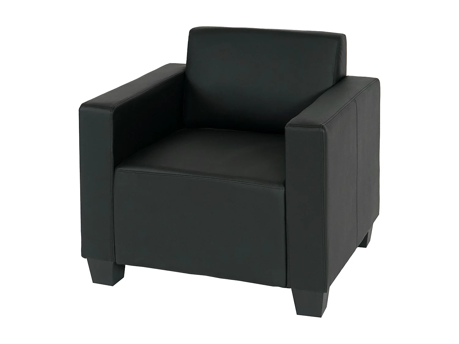 Fauteuil lounge Moncalieri,  noir