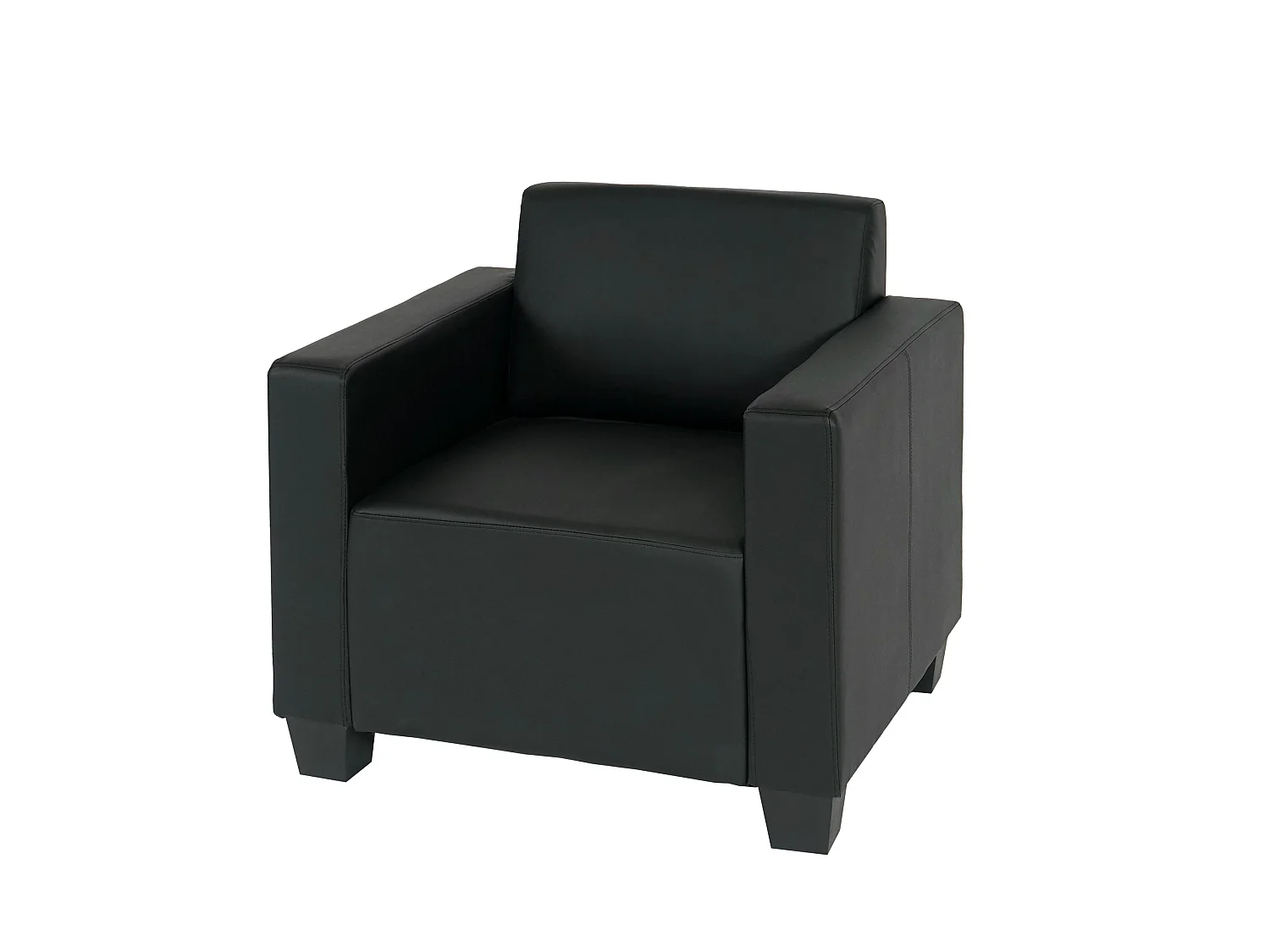 Fauteuil lounge Moncalieri,  noir