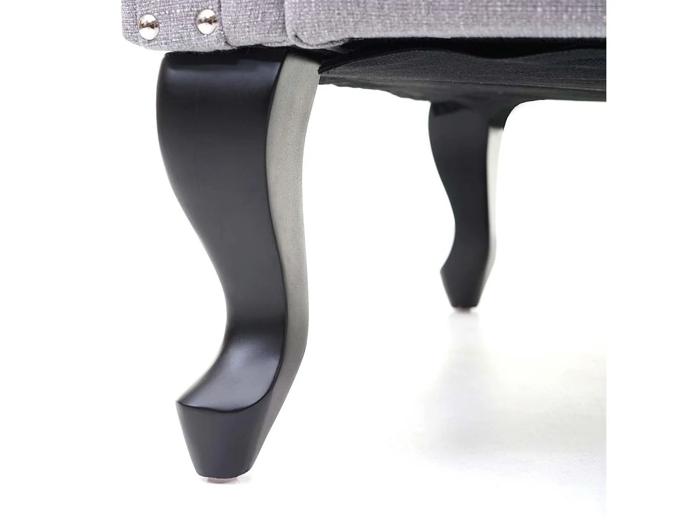 Relaxfauteuil Oxford,  grijs met voetenbank