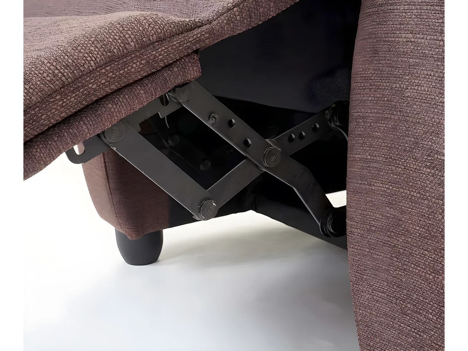 Fauteuil TV Glasgow,  couleur d'acajou