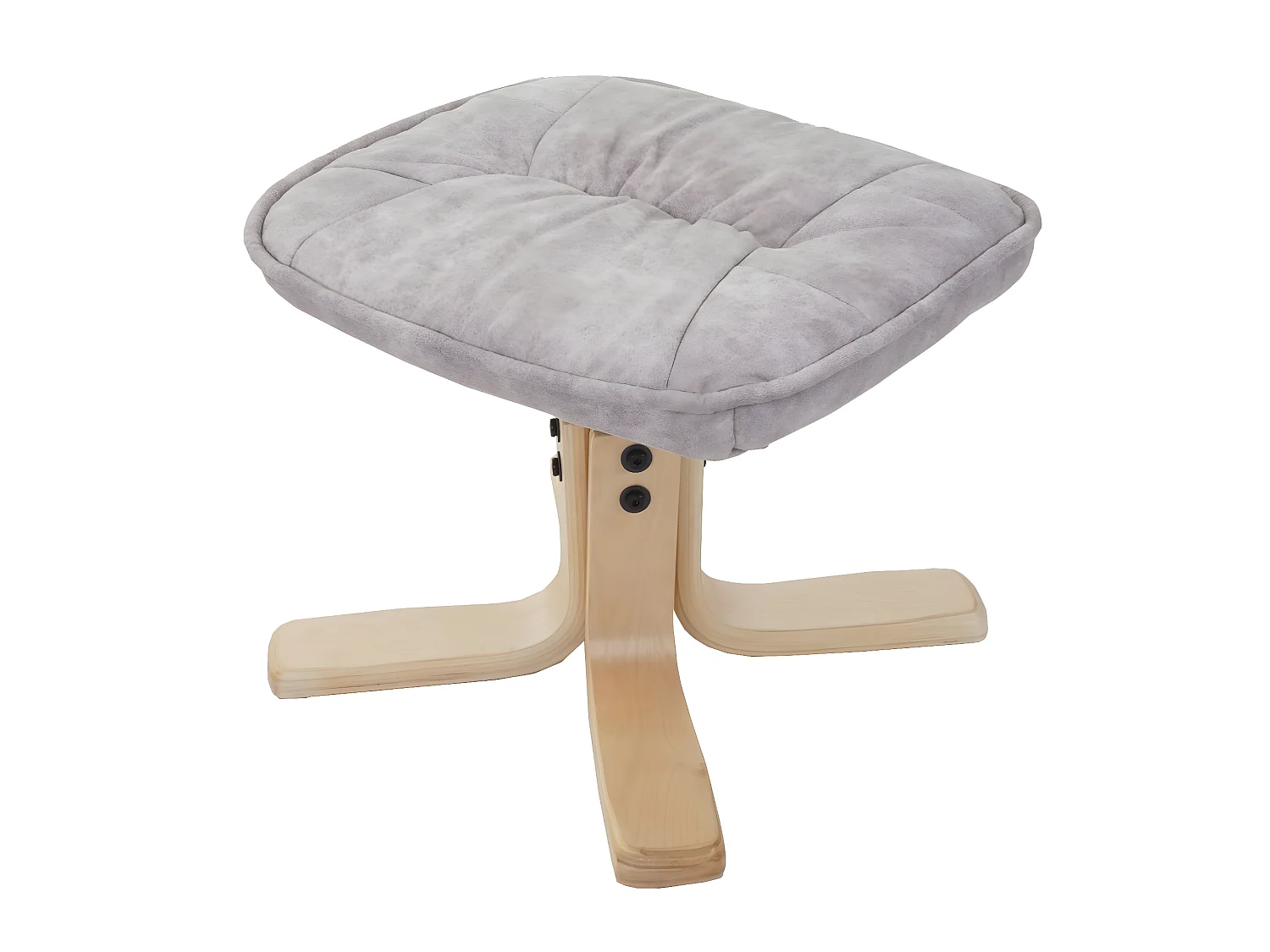 Fauteuil relax H56 avec pouf,  crème