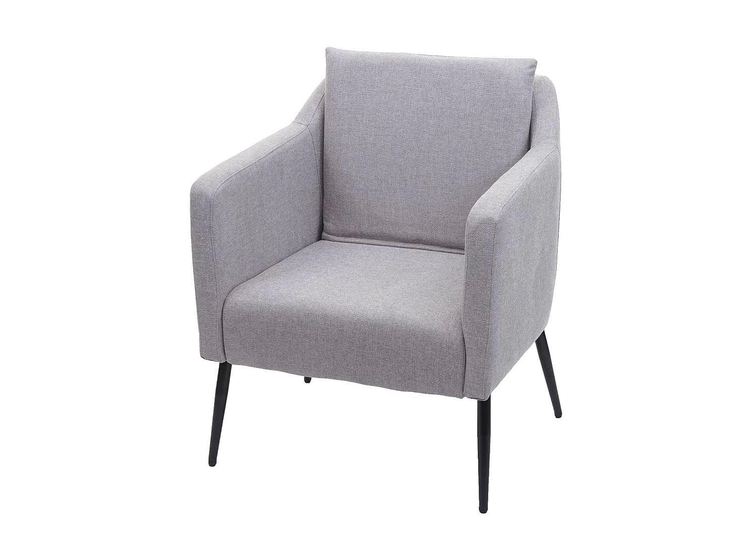 Fauteuil de relaxation MCW-H93a,  tissu/textile gris clair