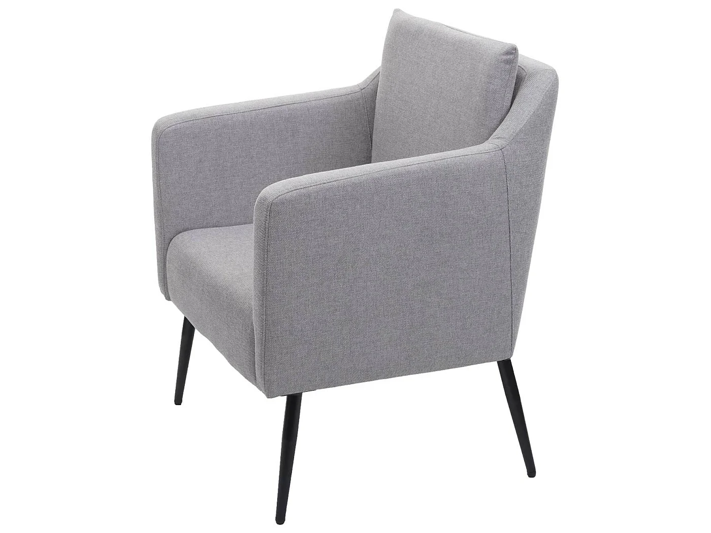 Fotel wypoczynkowy MCW-H93a,  tkanina/tekstylia jasnoszary