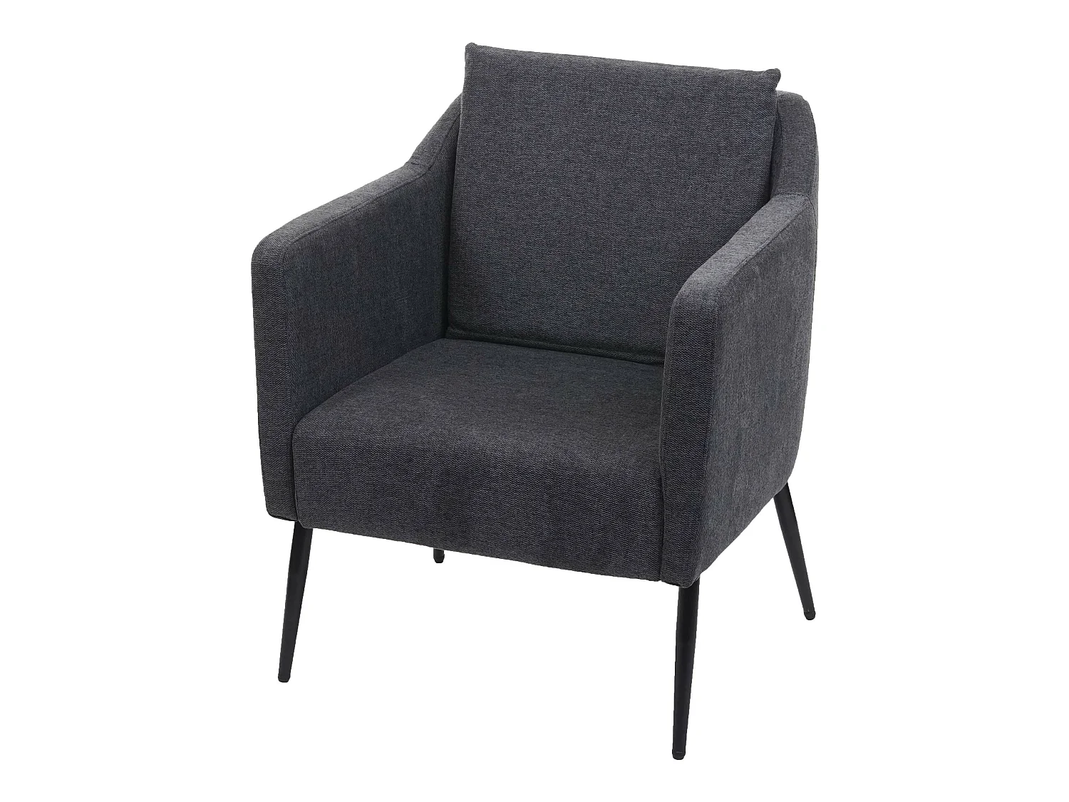 Fauteuil de relaxation MCW-H93a,  Tissu/Textile gris foncé