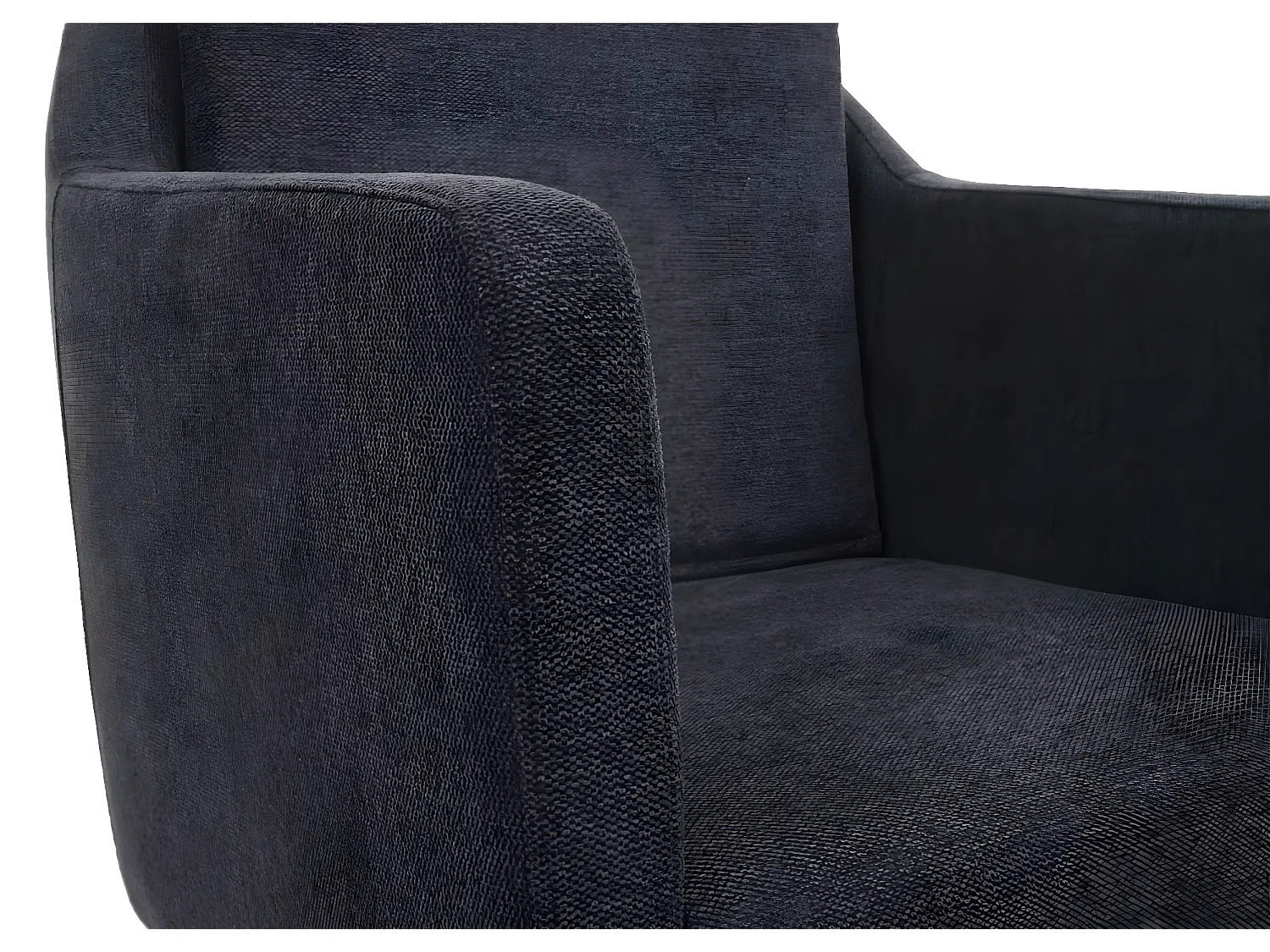 Fotel wypoczynkowy MCW-H93a,  tkanina/tekstylia ciemnoszary