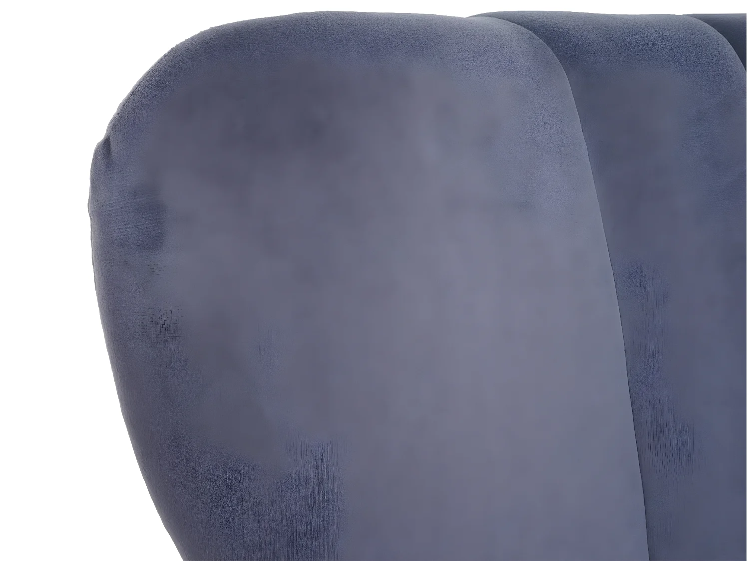 Poltrona lounge relax elegante seduta imbottita MCW-K37 velluto grigio