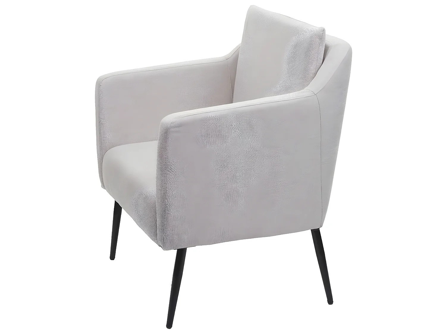 Sillón reclinable MCW-H93a,  tela/textil crema-beige