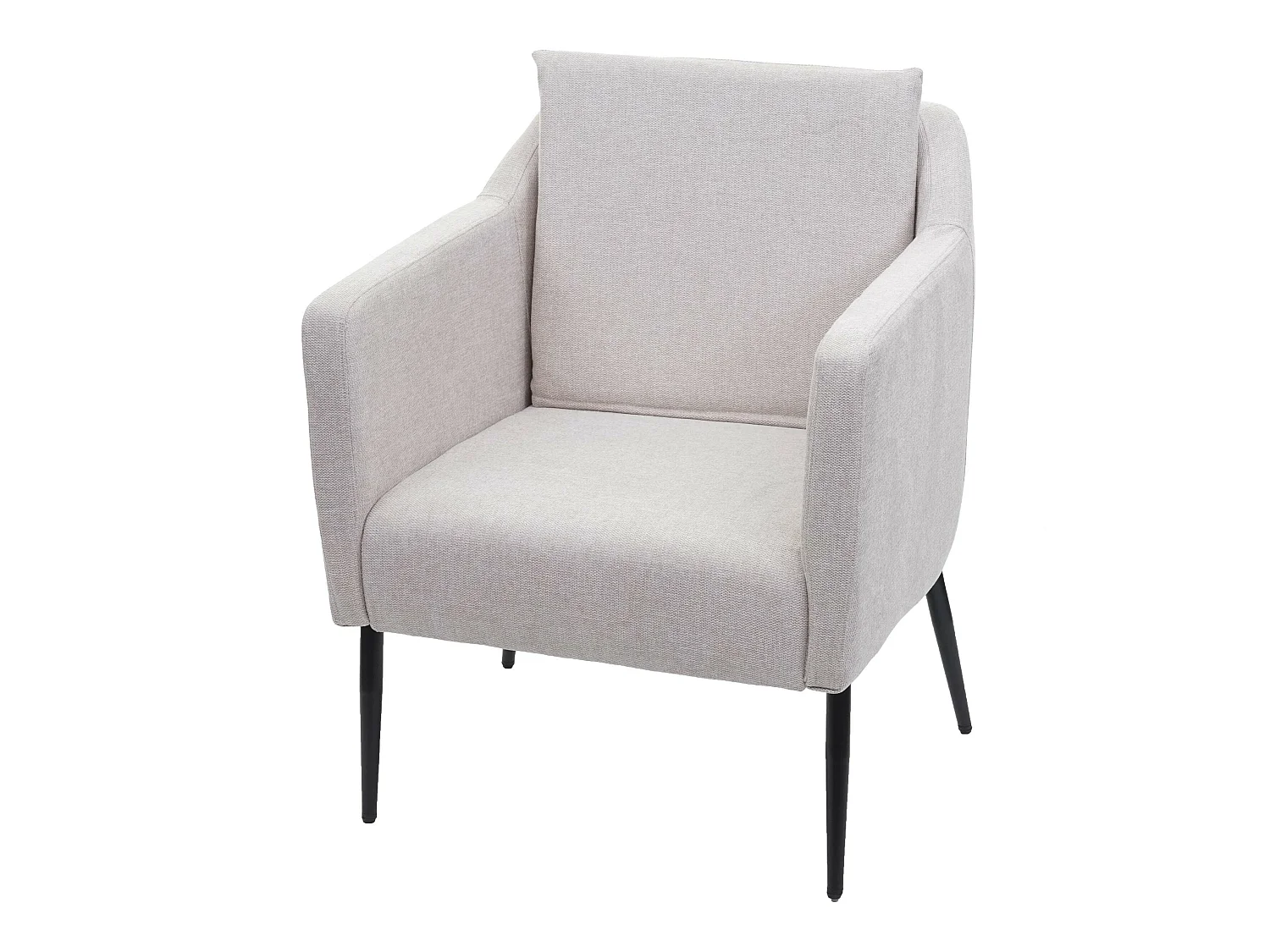Fauteuil de relaxation MCW-H93a,  Tissu/Textile crème-beige
