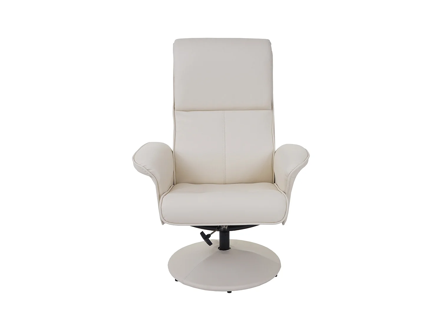 Sillón reclinable Stockholm,  polipiel, crema