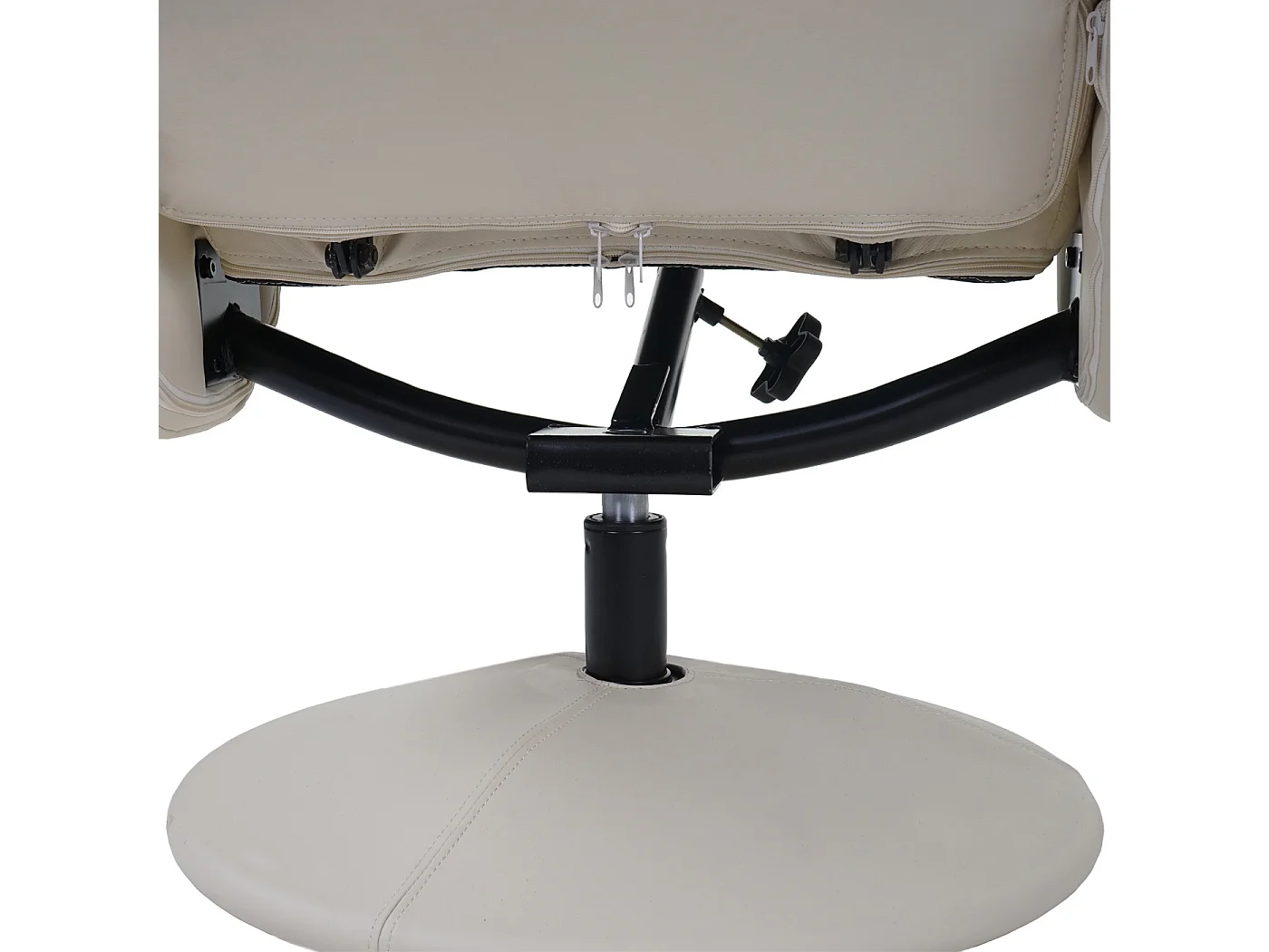 Sillón reclinable Stockholm,  polipiel, crema