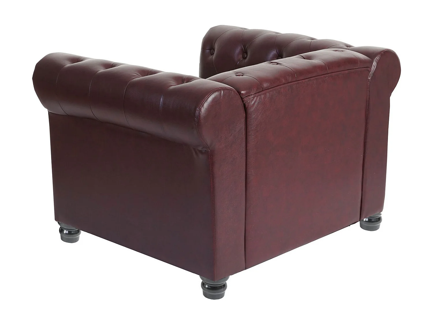 Relaxfauteuil Edinburgh ronde poten,  ronde poten, roodbruin