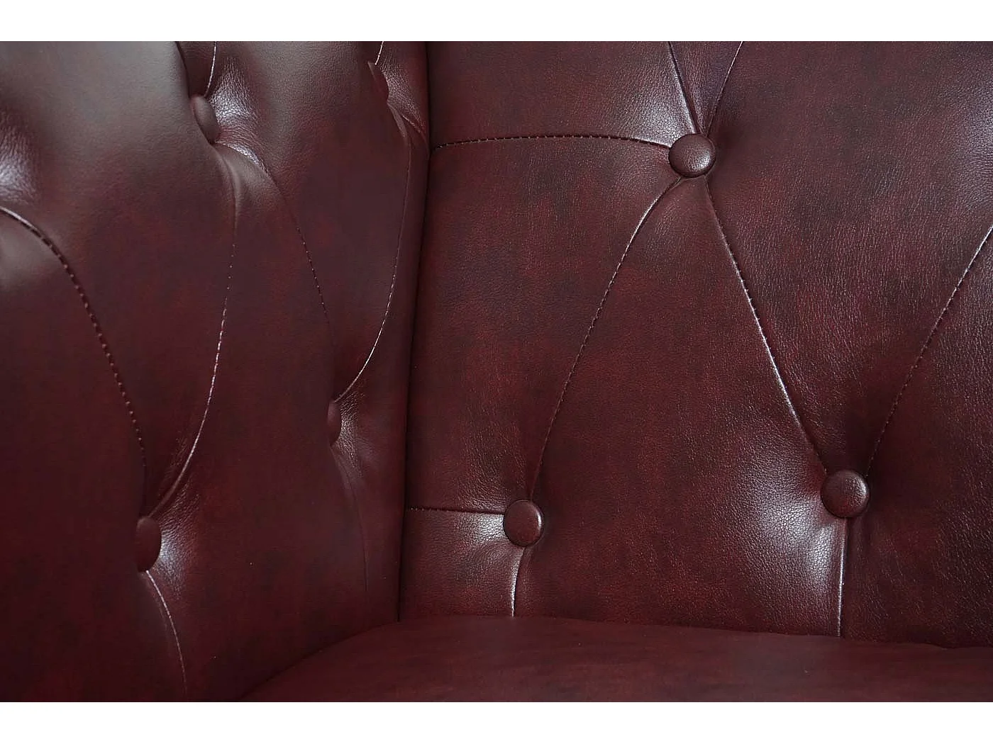 Relaxfauteuil Edinburgh ronde poten,  ronde poten, roodbruin