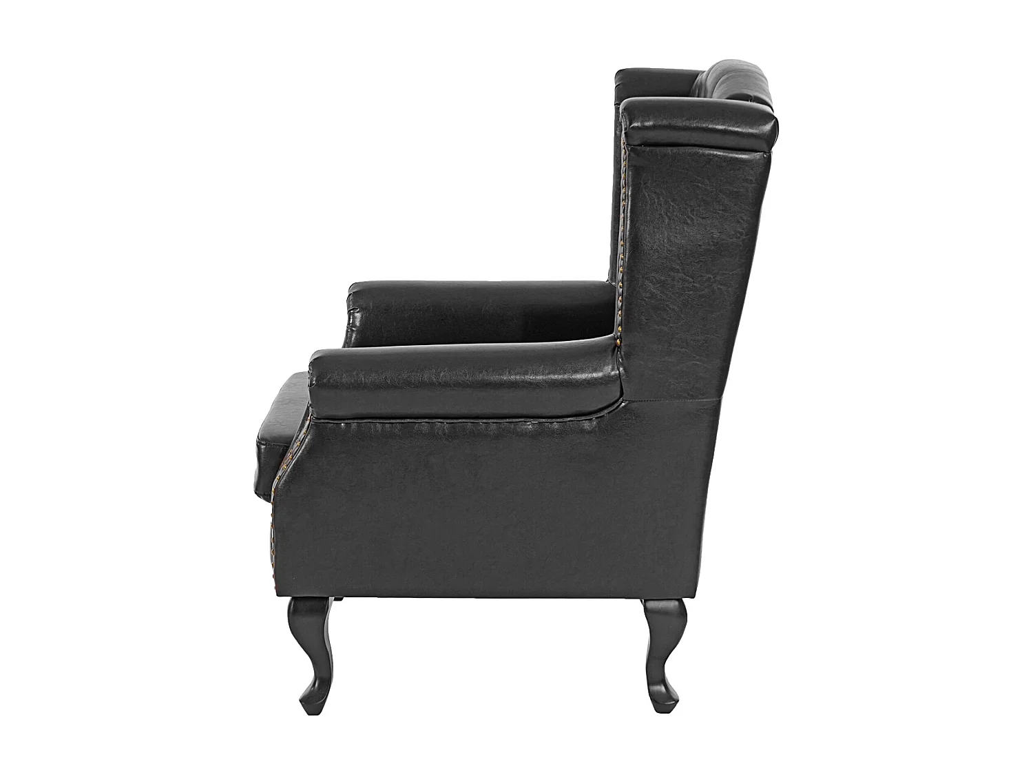 Poltrona relax Oxford,  preto sem otomano