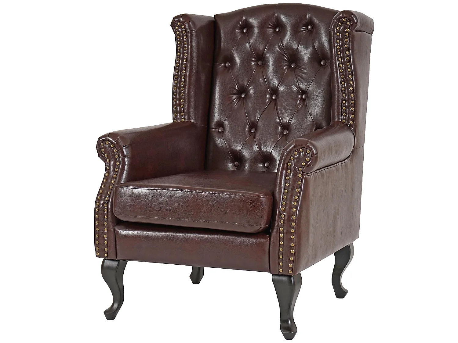 Fauteuil de relaxation Oxford,  brun antique avec repose-pied